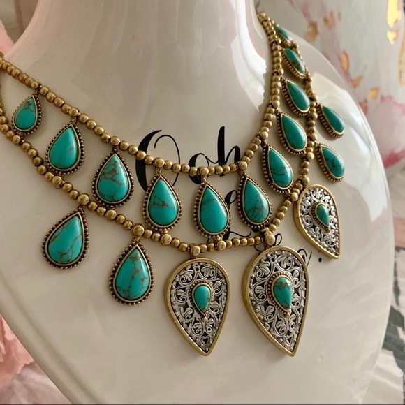 Pocahontas Lucky Brand Turquoise Necklace!๐. - Picture 2 of 4